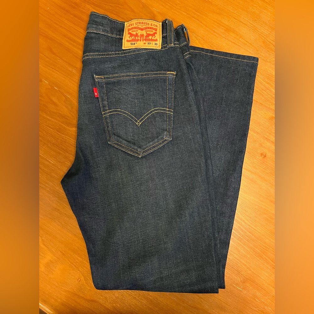 Levi's Men's Dark Indigo Straight Jeans